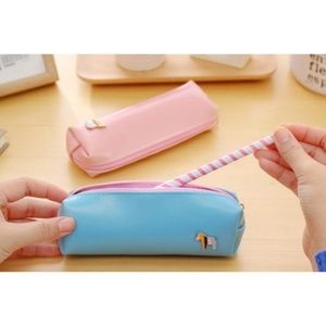 PENCIL/MAKEUP POUCH BAG IN BLUE